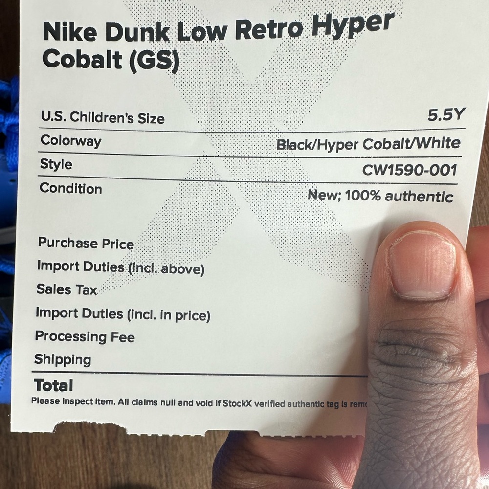 Cobalt Nike Dunk Low Retro - Picture 8 of 8